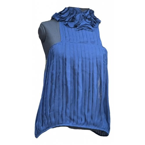 Pre-owned Valentino Silk Knitwear In Blue