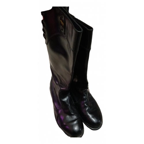Pre-owned Blauer Leather Boots In Black