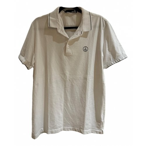 Pre-owned Moschino Love Polo Shirt In White