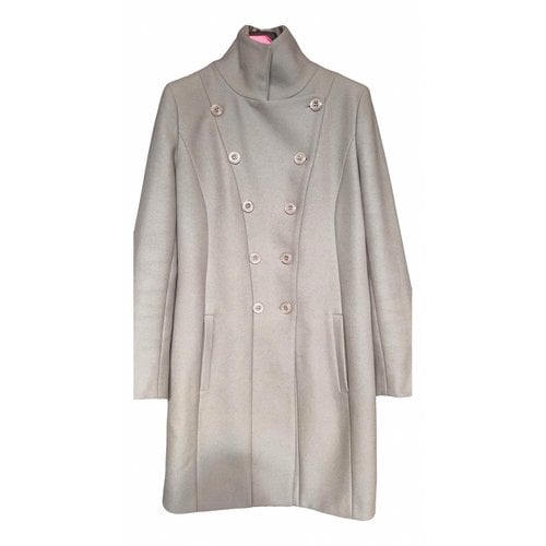 Pre-owned Patrizia Pepe Wool Coat In Silver