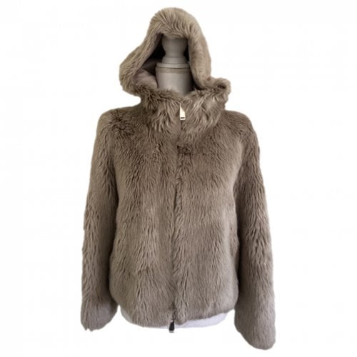 Pre-owned Dondup Faux Fur Jacket In Grey