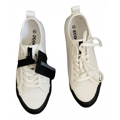 Pre-owned Ecoalf Cloth Trainers In White