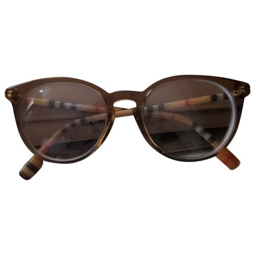 Pre-owned Burberry Sunglasses In Beige