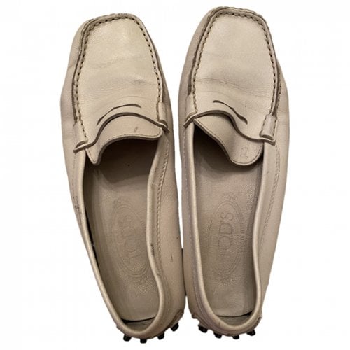 Pre-owned Tod's Leather Flats In Other