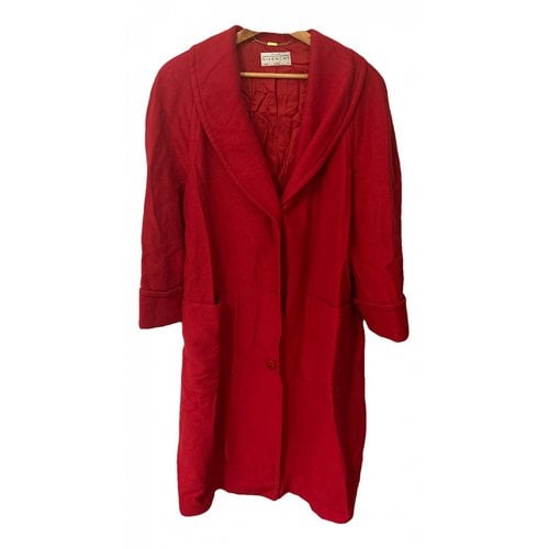 Pre-owned Givenchy Wool Coat In Red