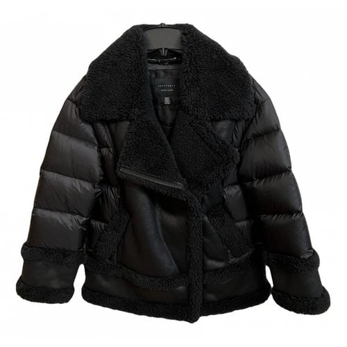 Pre-owned Sanctuary Faux Fur Jacket In Black