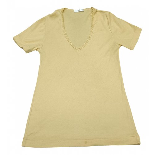 Pre-owned Claudie Pierlot Spring Summer 2020 T-shirt In Yellow