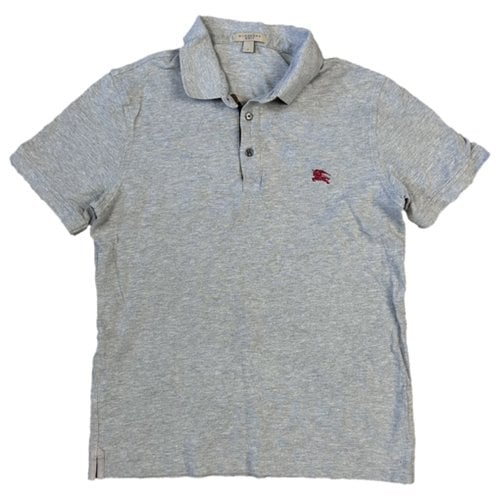Pre-owned Burberry Polo Shirt In Grey