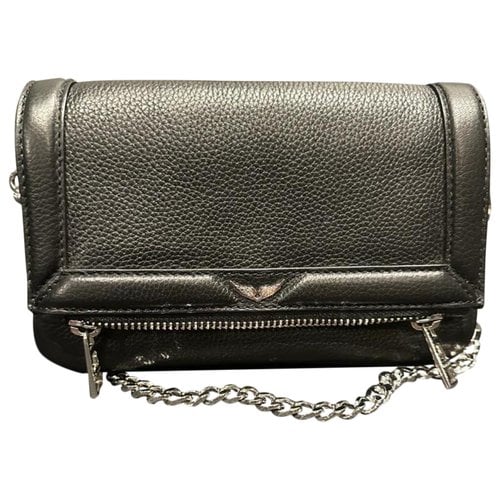 ZADIG & VOLTAIRE LEATHER CLUTCH BAG