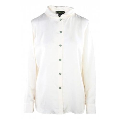 Pre-owned Shanghai Tang Silk Top In White