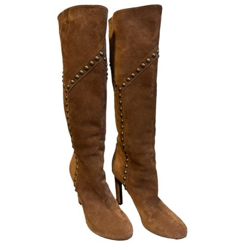 Pre-owned Saint Laurent Riding Boots In Brown