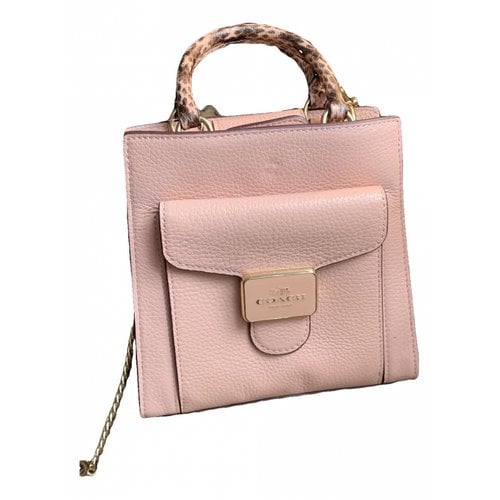 Pre-owned Coach Leather Purse In Pink