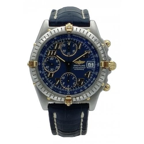 Pre-owned Breitling Chronomat Watch In Blue