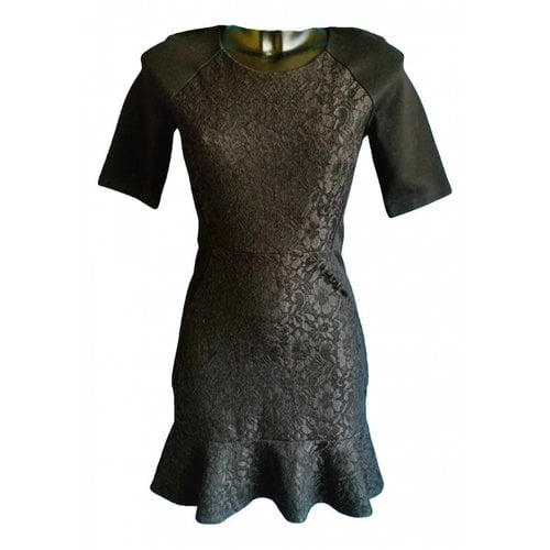 Pre-owned Juicy Couture Lace Mini Dress In Black