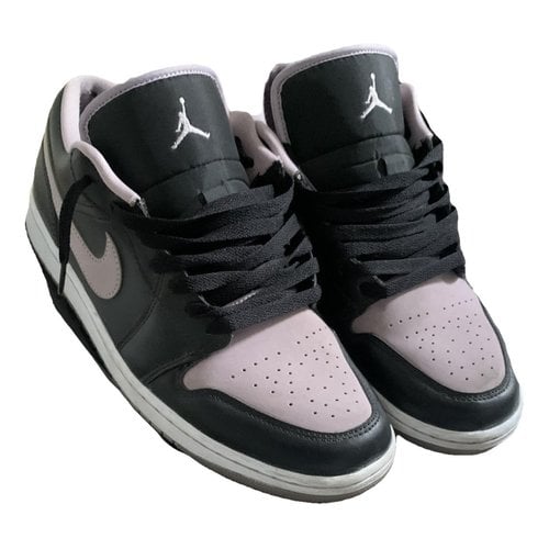 Pre-owned Jordan 1 Leather Low Trainers In Pink
