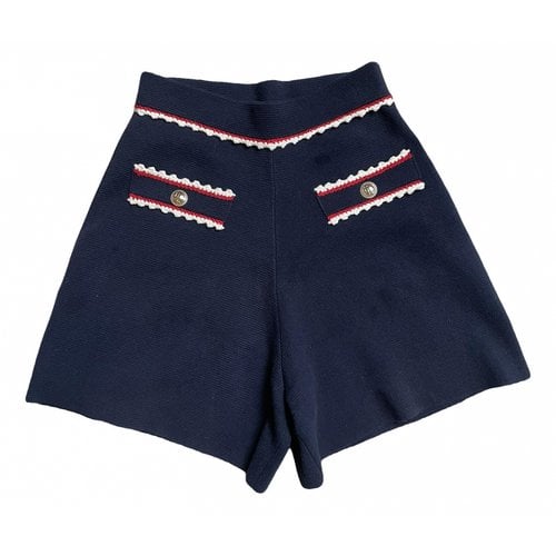 Pre-owned Maje Fall Winter 2020 Shorts In Blue