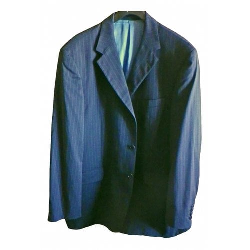 Pre-owned Balmain Wool Vest In Blue