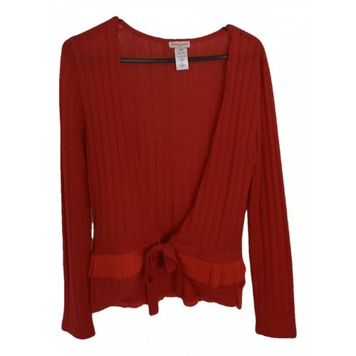 Pre-owned Christian Lacroix Wool Cardigan In Red