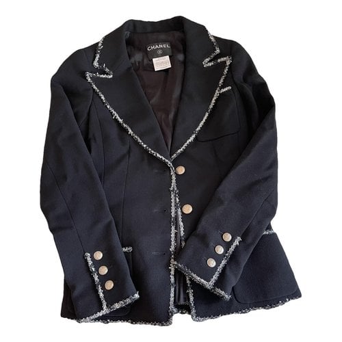 Pre-owned Chanel La Petite Veste Noire Wool Jacket In Black