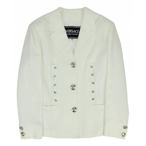 Pre-owned Versace Blazer In White
