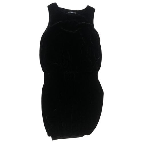 Pre-owned Stefanel Mini Dress In Black