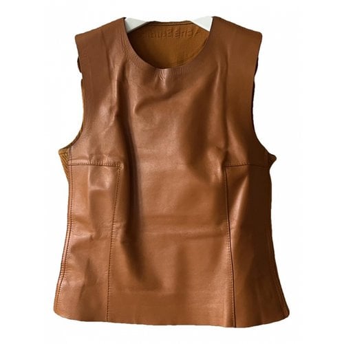 Pre-owned Acne Studios Leather Vest In Brown