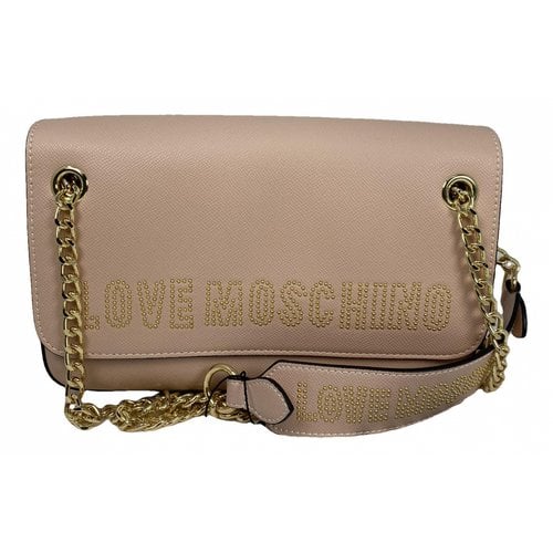 Pre-owned Moschino Love Handbag In Beige