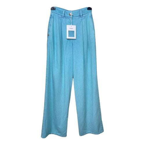 Pre-owned Chanel Large Pants In Blue
