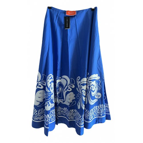 Pre-owned La Doublej Maxi Skirt In Blue