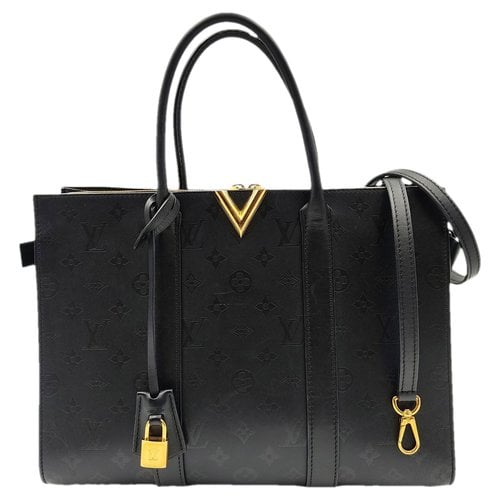 Pre-owned Louis Vuitton Leather Tote In Black