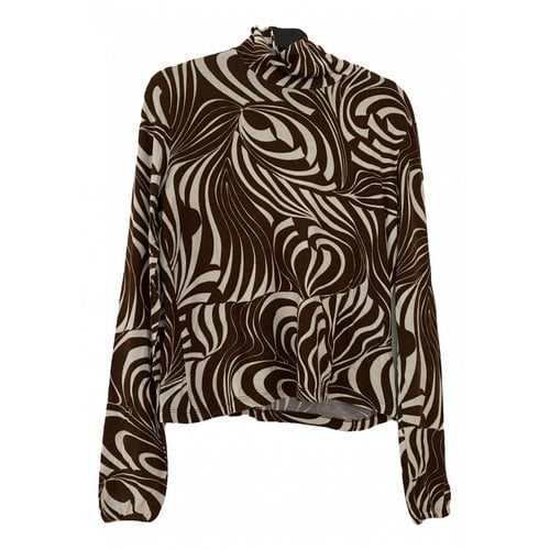 Pre-owned Marella Top In Brown