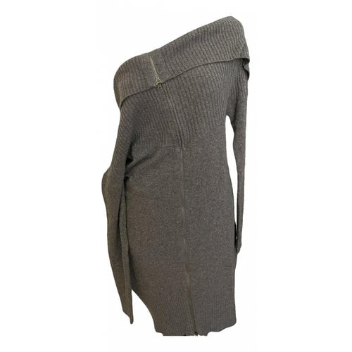 Pre-owned Jucca Cashmere Mid-length Dress In Grey