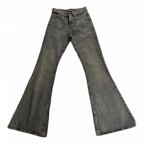 Pre-owned Miu Miu Bootcut Jeans In Blue