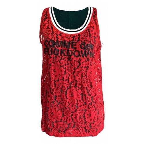 Pre-owned Comme Des Fuckdown Vest In Red