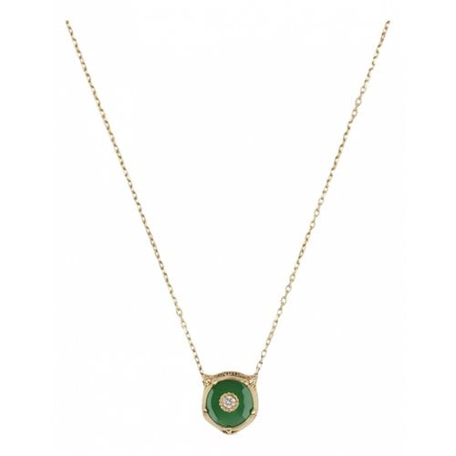 Pre-owned Gucci Yellow Gold Necklace In Green