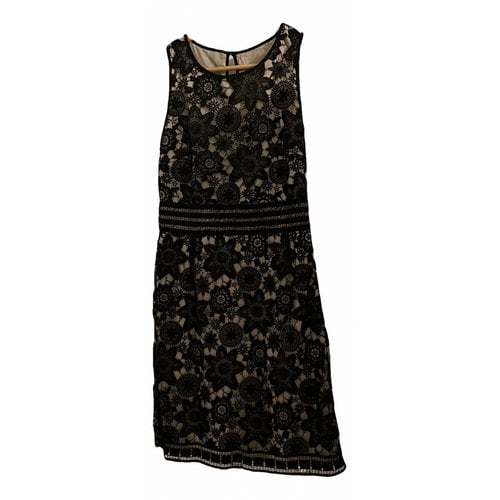 Pre-owned Hoss Intropia Lace Mid-length Dress In Beige