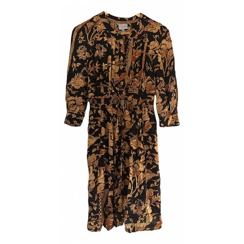 Pre-owned Tracy Reese Silk Mid-length Dress In Black