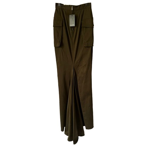 Pre-owned Dsquared2 Maxi Skirt In Khaki