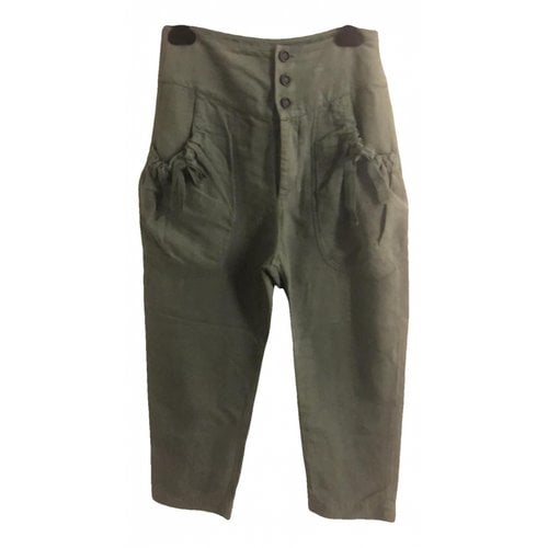 Pre-owned Isabel Marant Étoile Chino Pants In Green