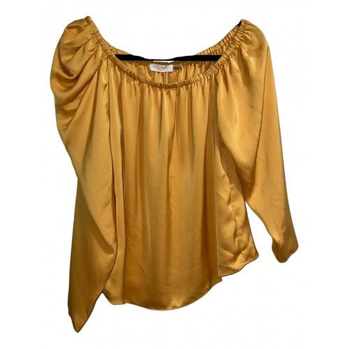 Pre-owned Ramy Brook Blouse In Gold