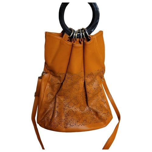 Pre-owned Almala Leather Handbag In Orange