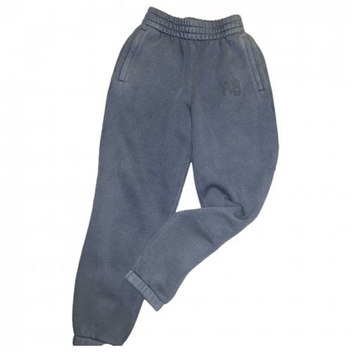 Pre-owned Alexander Wang T Trousers In Blue