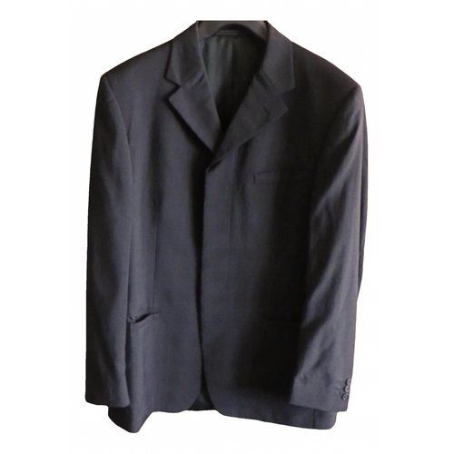 Pre-owned Versace Wool Vest In Black