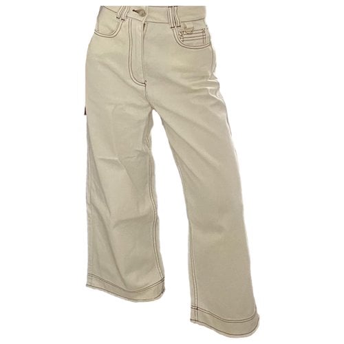 Pre-owned Aje Large Jeans In Beige