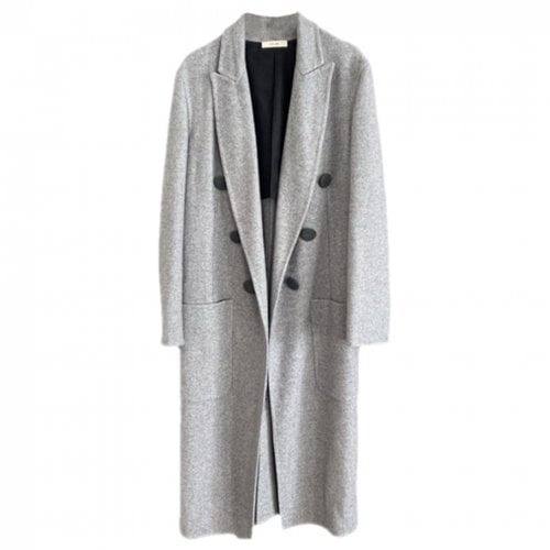 Pre-owned Celine Cashmere Coat In Grey