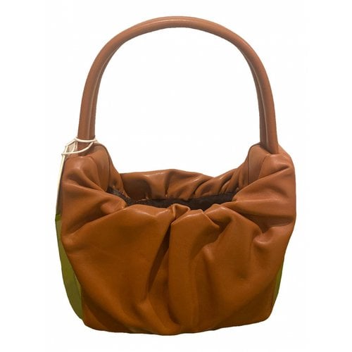 Pre-owned Staud Leather Handbag In Brown