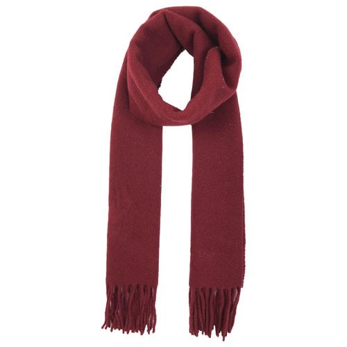 Pre-owned Dior Wool Scarf In Red