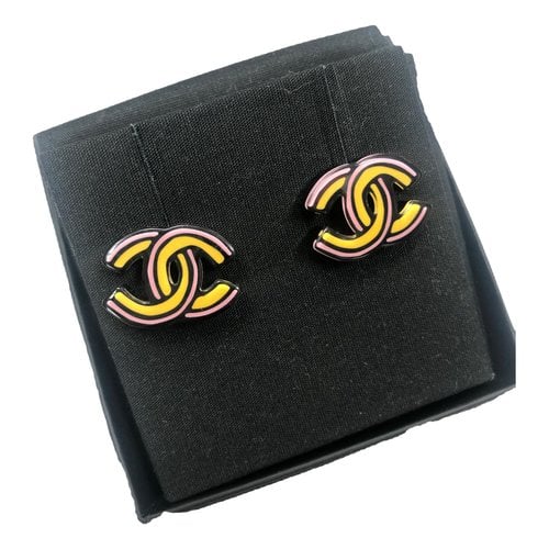 Pre-owned Chanel Cc Earrings In Multicolour