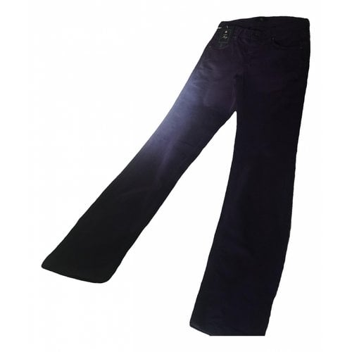 Pre-owned Fay Straight Pants In Purple