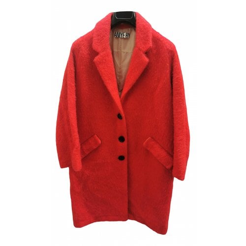 Pre-owned Aniye By Coat In Red